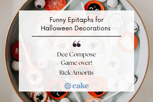 Funny epitaphs for Halloween decorations